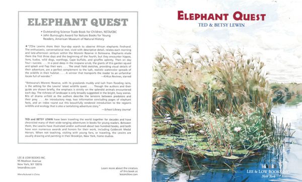 Interior spread #1 for Elephant Quest by Betsy Lewin; Ted Lewin and Betsy Lewin; Ted Lewin