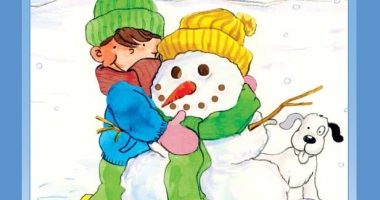 Front cover for Mi muñeco de nieve by Elena Castro; Barbara Flores; Eddie Hernandez and Michael Ramirez