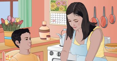 Front cover for A Birthday Meal for Dad by Barbara M. Flores; Elena Castro; Eddie Hernández and Raúl Espinoza