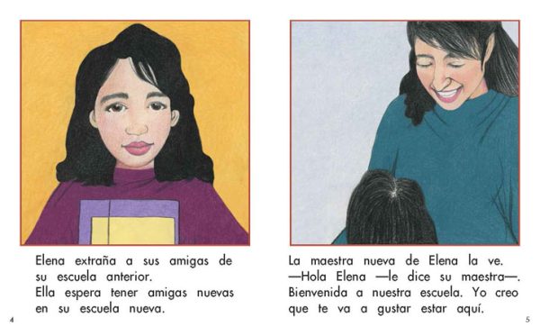 Interior spread #3 for La escuela nueva de Elena by Barbara Flores; Elena Castro; Eddie Hernández