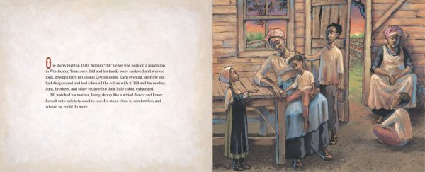 Interior spread #1 for Hammering for Freedom by Rita Lorraine Hubbard and John Holyfield