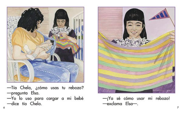 Interior spread #3 for El rebozo de Elsa by Barbara Flores; Elena Castro; Eddie Hernández and Michael Ramirez