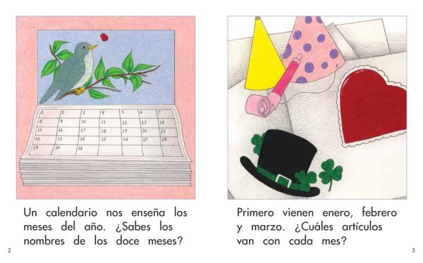 Interior spread #2 for Los meses del año by Elena Castro; Barbara Flores; Eddie Hernandez and Mary Ramírez-Greene