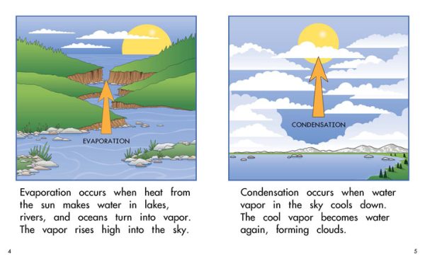 Interior spread #3 for The Water Cycle by Barbara Flores; Elena Castro; Eddie Hernández