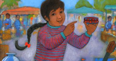 Front cover for Estela en el mercado de pulgas by Alexis O'Neill and Enrique O. Sanchez