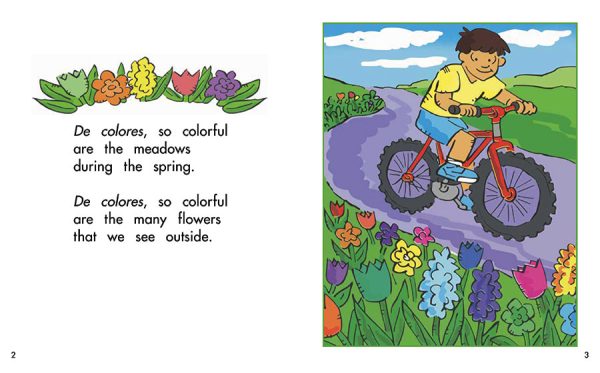 Interior spread #1 for De Colores: A Song About the Seasons by Barbara Flores; Elena Castro; Eddie Hernández and John Martinez