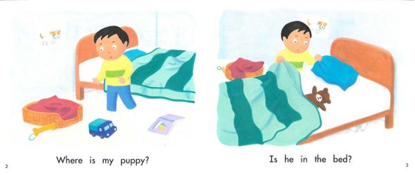 Interior spread #2 for Where is my Puppy? by Caroline Hatton and Hideko Takahashi