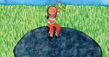 Front cover for Mi gran roca by Phyllis J. Perry and Chih-Wei Chang