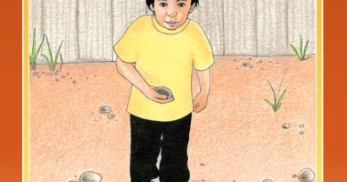 Front cover for Me encontré una piedra by Elena Castro; Barbara Flores; Eddie Hernandez and Michael Ramirez; Mary Ramírez-Greene