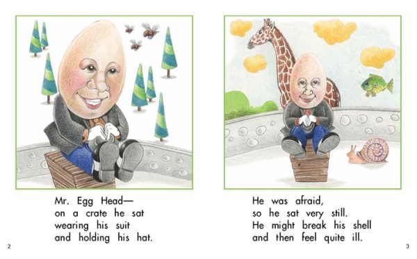 Interior spread #2 for Mr. Egg Head by Barbara Flores; Elena Castro; Eddie Hernández and Michael Ramirez