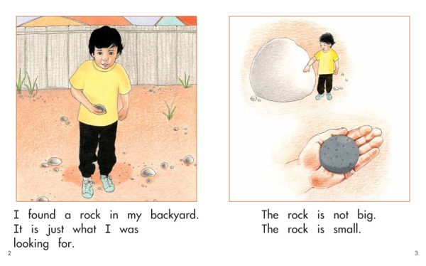 Interior spread #2 for I Found A Rock by Elena Castro; Barbara Flores; Eddie Hernandez and Michael Ramirez; Mary Ramírez-Greene