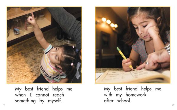 Interior spread #3 for Who Is My Best Friend? by Elena Castro; Barbara Flores; Eddie Hernández