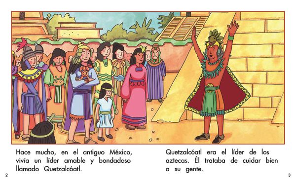 Interior spread #1 for El maíz de Quetzalcóatl by Barbara Flores; Elena Castro; Eddie Hernández and Mary Ramírez-Greene