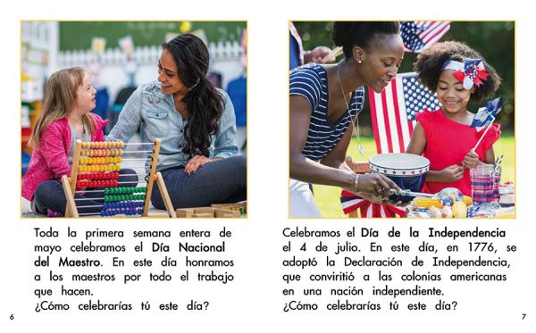 Interior spread #3 for Las celebraciones by Barbara Flores; Elena Castro; Eddie Hernández