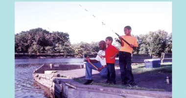 Front cover for Fishing Fun by Francis McCall; Paul Richardson and Francis McCall