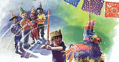 Front cover for La fiesta de la piñata by Mimi Chapra and Christy Hale