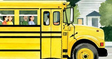 Front cover for The School Bus by Elena Castro; Barbara M. Flores; Eddie Hernández and Michael Ramirez