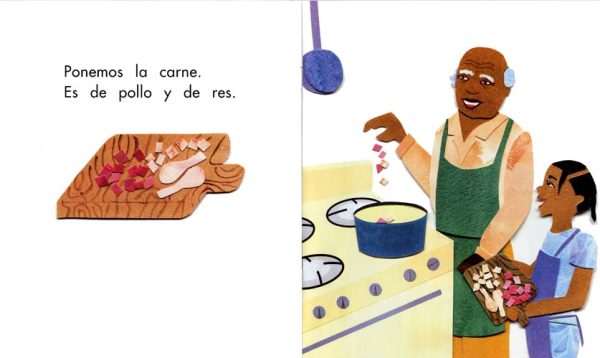 Interior spread #1 for ¡Rico, rico estofado! by Adjoa Burrowes and Adjoa J. Burrowes