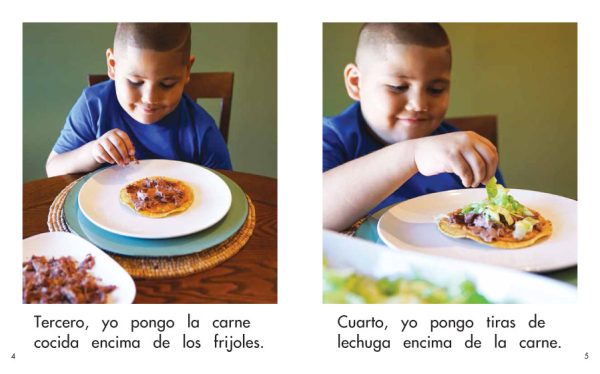 Interior spread #3 for Vamos hacer una tostada by Elena Castro; Barbara Flores; Eddie Hernández