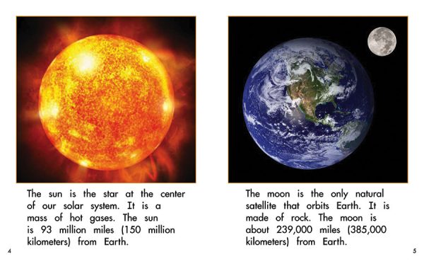 Interior spread #2 for The Sun, Earth, and Moon by Barbara Flores; Elena Castro; Eddie Hernández