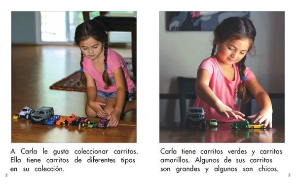 Interior spread #2 for Los carritos de Carla by Barbara Flores; Elena Castro; Eddie Hernández