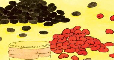 Front cover for Many Beans by Elena Castro; Barbara Flores; Eddie Hernandez and Mary Ramírez-Greene