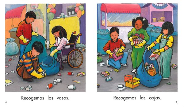 Interior spread #1 for ¡Vaya calle! by Barbara Shook Hazen and Doris Rodriguez