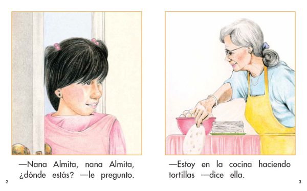 Interior spread #2 for Nana Almita by Elena Castro; Barbara Flores; Eddie Hernandez and Michael Ramirez; Mary Ramírez-Greene