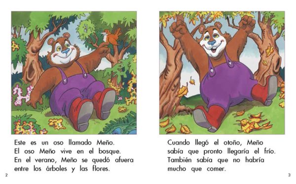 Interior spread #2 for El oso Meño by Barbara Flores; Elena Castro; Eddie Hernández