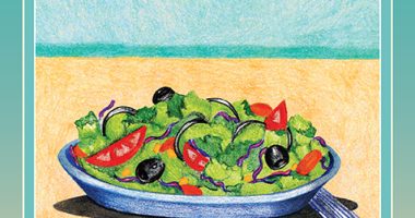 Front cover for A Salad by Elena Castro; Barbara Flores; Eddie Hernandez and Mary Ramírez-Greene