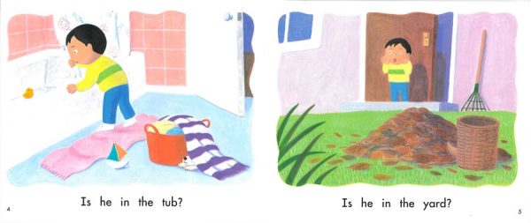 Interior spread #1 for Where is my Puppy? by Caroline Hatton and Hideko Takahashi