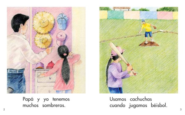 Interior spread #2 for Muchos sombreros by Elena Castro; Barbara Flores; Eddie Hernandez and Michael Ramirez