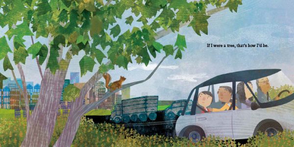 Interior spread #2 for If I Were a Tree by Andrea Zimmerman and Jing Jing Tsong