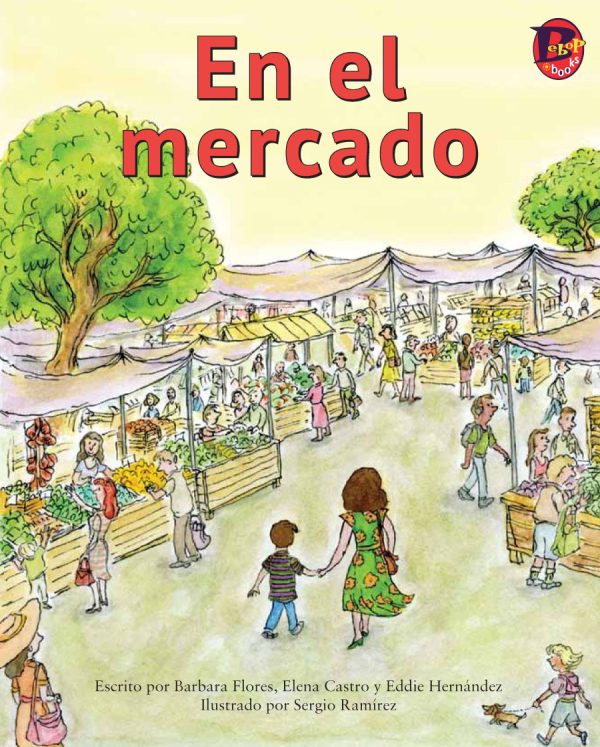 Front cover for En el mercado by Elena Castro; Barbara Flores; Eddie Hernandez