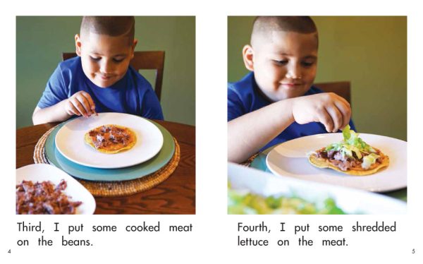 Interior spread #3 for Let's Make a Tostada by Elena Castro; Barbara Flores; Eddie Hernandez