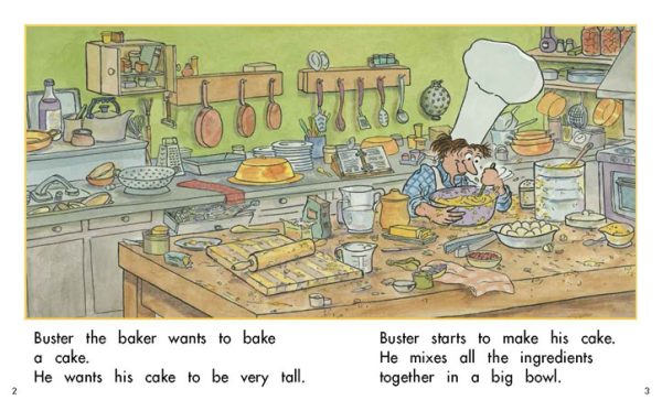 Interior spread #2 for Buster the Baker by Barbara Flores; Elena Castro; Eddie Hernández