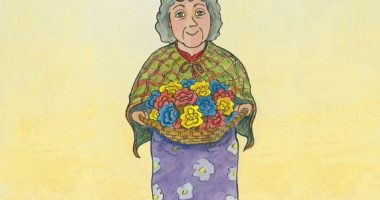 Front cover for Nana Flor's Flowers by Barbara M. Flores; Elena Castro; Eddie Hernández