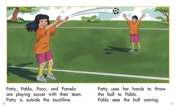 Interior spread #2 for Goal! by Barbara Flores; Elena Castro; Eddie Hernández