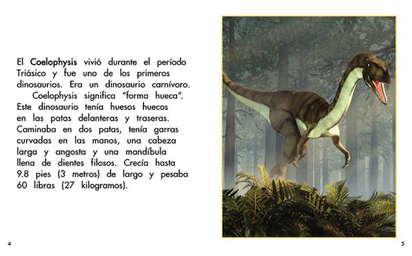 Interior spread #2 for Los dinosaurios by Barbara Flores; Elena Castro; Eddie Hernández