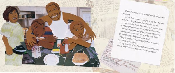 Interior spread #1 for The Jones Family Express by Javaka Steptoe and Javaka Steptoe