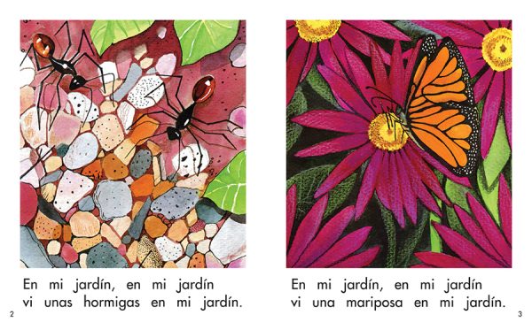 Interior spread #2 for En mi jardín by Elena Castro; Barbara Flores; Eddie Hernandez and Michael Ramirez