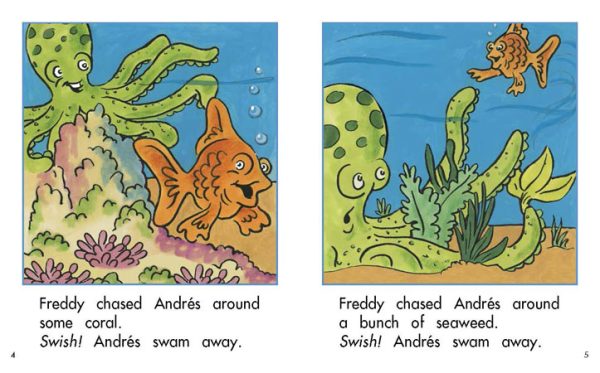 Interior spread #3 for Andrés the Fish by Barbara Flores; Elena Castro; Eddie Hernández