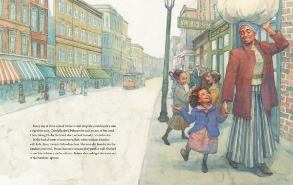 Interior spread #2 for Baby Flo by Alan Schroeder and Cornelius Van Wright; Ying-Hwa Hu