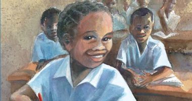 Front cover for Elizabeti's School by Stephanie Stuve-Bodeen and Christy Hale