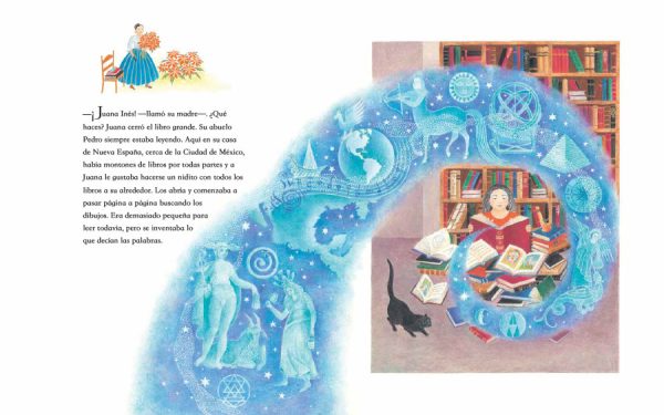 Interior spread #1 for Una biblioteca para Juana by Pat Mora and Beatriz Vidal